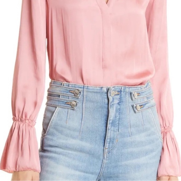 PAIGE Tops - Paige Abriana Satin Blouse